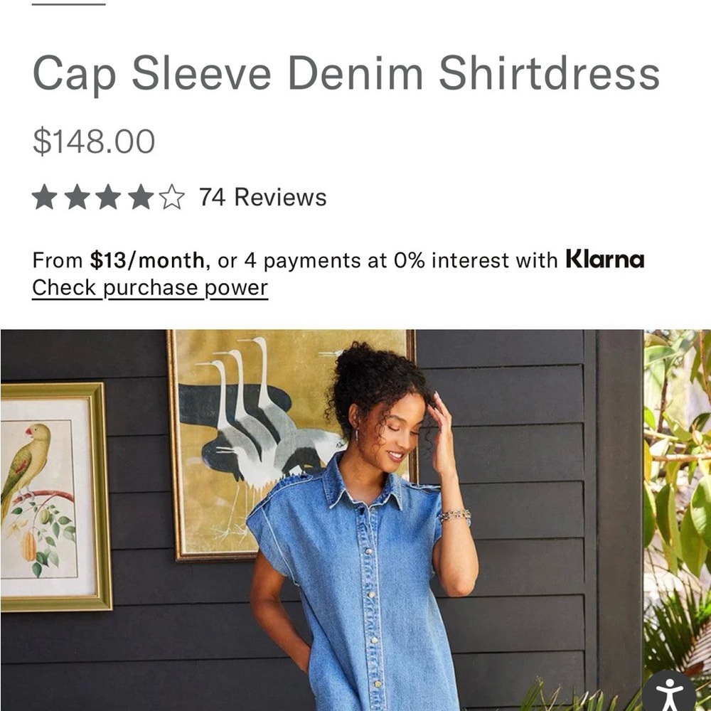 Karen Kane Blue Denim “Throw & Go” Dress - Picture 5 of 11